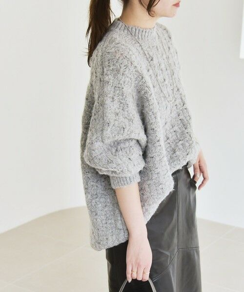 SHIPS / シップス ニット・セーター | quaranciel:〈手洗い可能〉透かし編み クルーネック ドルマン ルーズ ニット プルオーバー | 詳細15