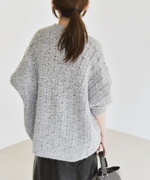 SHIPS / シップス ニット・セーター | quaranciel:〈手洗い可能〉透かし編み クルーネック ドルマン ルーズ ニット プルオーバー | 詳細16