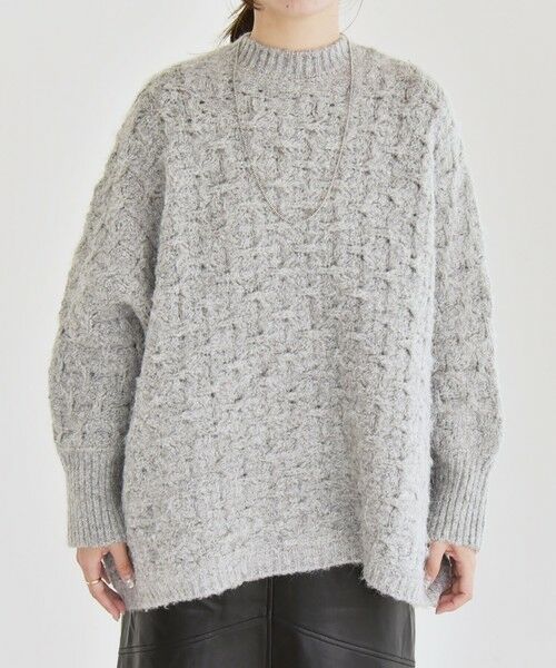 SHIPS / シップス ニット・セーター | quaranciel:〈手洗い可能〉透かし編み クルーネック ドルマン ルーズ ニット プルオーバー | 詳細20