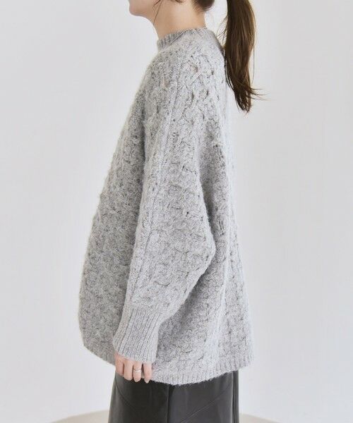 SHIPS / シップス ニット・セーター | quaranciel:〈手洗い可能〉透かし編み クルーネック ドルマン ルーズ ニット プルオーバー | 詳細21