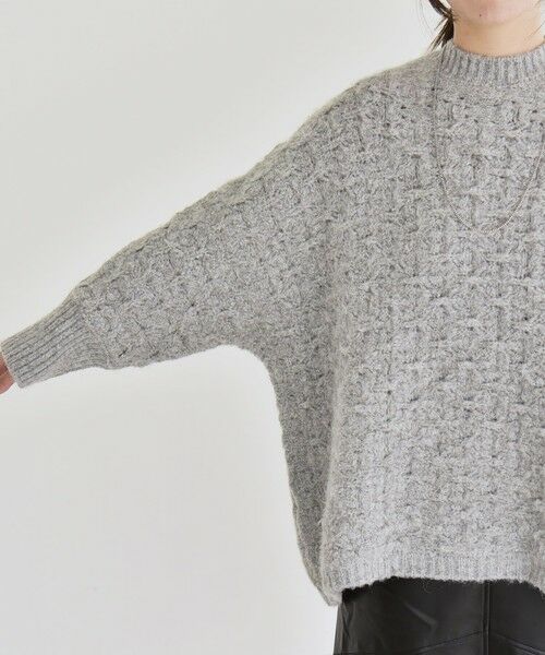 SHIPS / シップス ニット・セーター | quaranciel:〈手洗い可能〉透かし編み クルーネック ドルマン ルーズ ニット プルオーバー | 詳細23