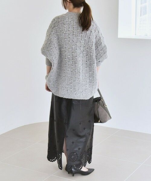 SHIPS / シップス ニット・セーター | quaranciel:〈手洗い可能〉透かし編み クルーネック ドルマン ルーズ ニット プルオーバー | 詳細11