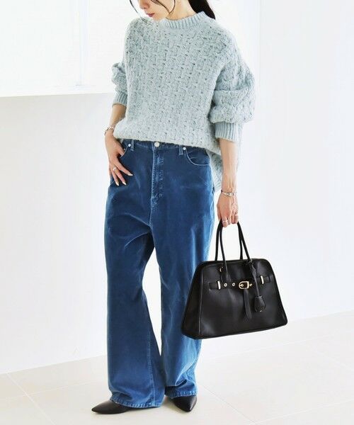 SHIPS / シップス ニット・セーター | quaranciel:〈手洗い可能〉透かし編み クルーネック ドルマン ルーズ ニット プルオーバー | 詳細24