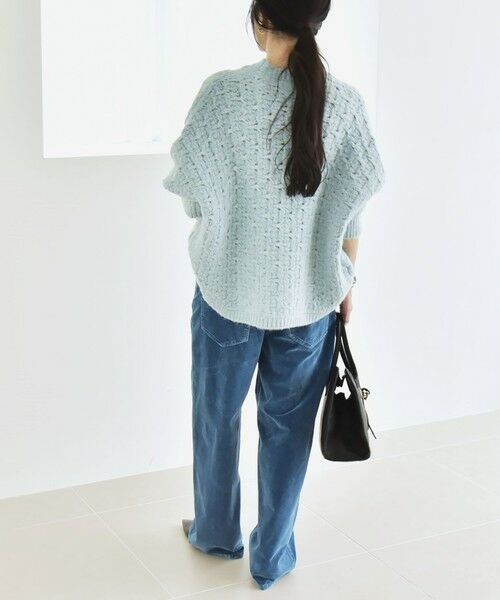 SHIPS / シップス ニット・セーター | quaranciel:〈手洗い可能〉透かし編み クルーネック ドルマン ルーズ ニット プルオーバー | 詳細25