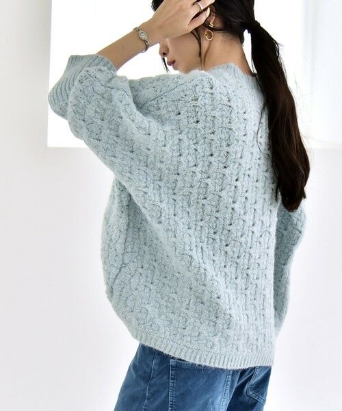 SHIPS / シップス ニット・セーター | quaranciel:〈手洗い可能〉透かし編み クルーネック ドルマン ルーズ ニット プルオーバー | 詳細26