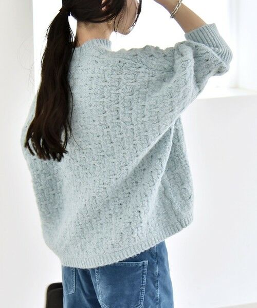 SHIPS / シップス ニット・セーター | quaranciel:〈手洗い可能〉透かし編み クルーネック ドルマン ルーズ ニット プルオーバー | 詳細29