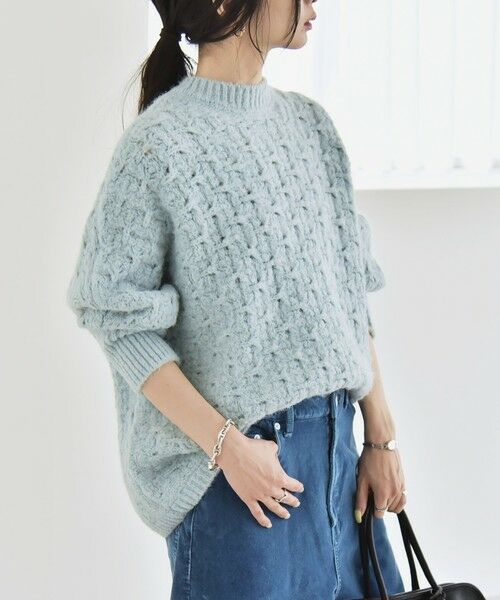 SHIPS / シップス ニット・セーター | quaranciel:〈手洗い可能〉透かし編み クルーネック ドルマン ルーズ ニット プルオーバー | 詳細30