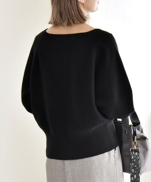 SHIPS / シップス ニット・セーター | quaranciel:〈手洗い可能〉AQUA カシミヤ ミックス ボートネック ロングリブ パフ ニット | 詳細5