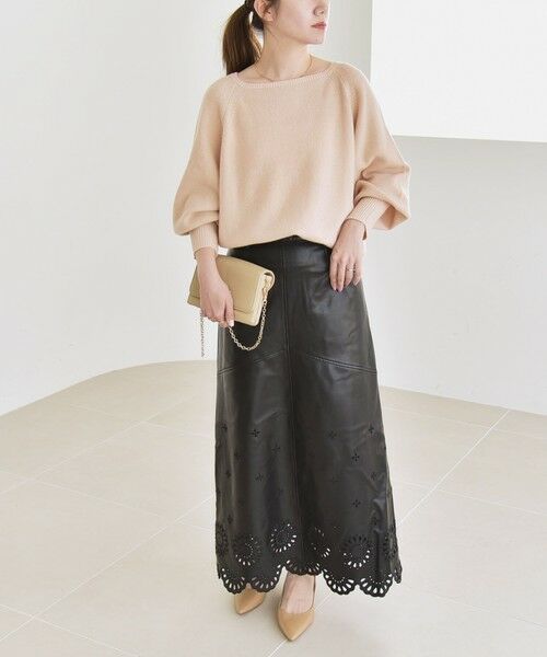 SHIPS / シップス ニット・セーター | quaranciel:〈手洗い可能〉AQUA カシミヤ ミックス ボートネック ロングリブ パフ ニット | 詳細19