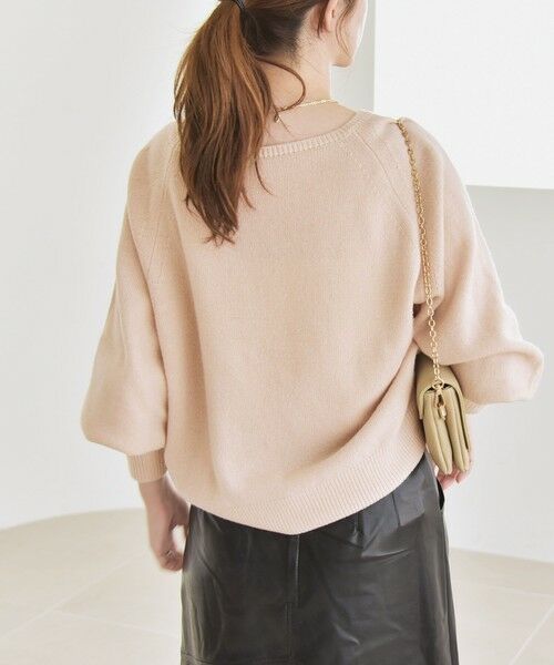 SHIPS / シップス ニット・セーター | quaranciel:〈手洗い可能〉AQUA カシミヤ ミックス ボートネック ロングリブ パフ ニット | 詳細22