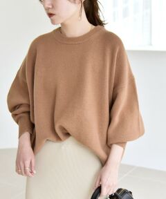 SHIPS / シップス ニット・セーター | 《一部追加予約》quaranciel:〈手洗い可能〉AQUA カシミヤ ミックス ドルマン ニット 25AW