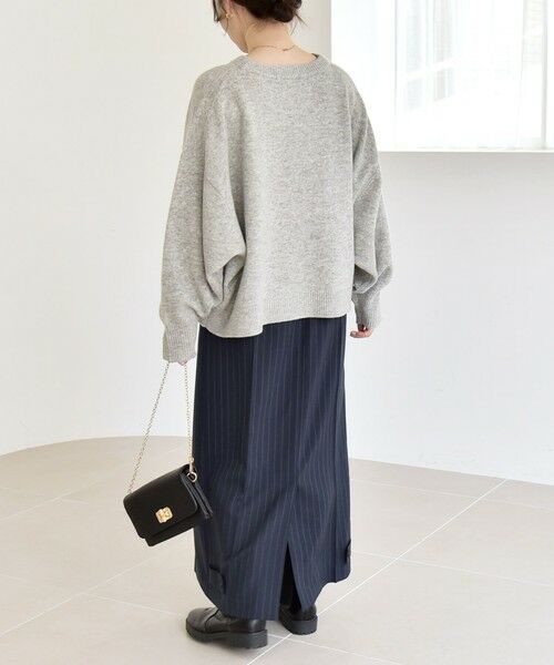 SHIPS / シップス ニット・セーター | 《一部追加予約》quaranciel:〈手洗い可能〉AQUA カシミヤ ミックス ドルマン ニット 25AW | 詳細2