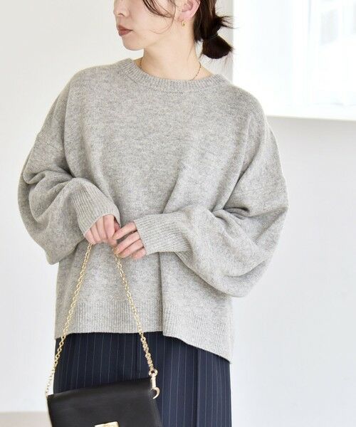 SHIPS / シップス ニット・セーター | 《一部追加予約》quaranciel:〈手洗い可能〉AQUA カシミヤ ミックス ドルマン ニット 25AW | 詳細3