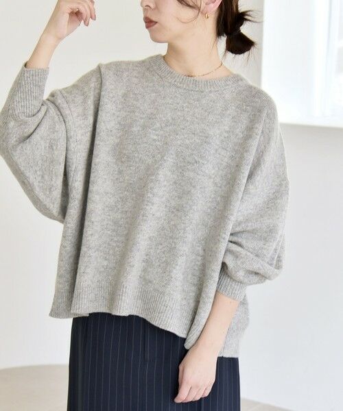 SHIPS / シップス ニット・セーター | 《一部追加予約》quaranciel:〈手洗い可能〉AQUA カシミヤ ミックス ドルマン ニット 25AW | 詳細4