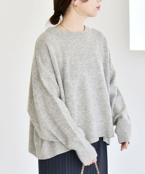 SHIPS / シップス ニット・セーター | 《一部追加予約》quaranciel:〈手洗い可能〉AQUA カシミヤ ミックス ドルマン ニット 25AW | 詳細5