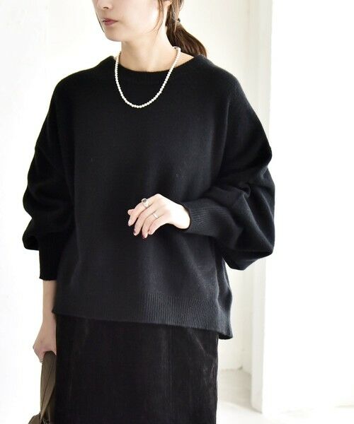 SHIPS / シップス ニット・セーター | 《一部追加予約》quaranciel:〈手洗い可能〉AQUA カシミヤ ミックス ドルマン ニット 25AW | 詳細15