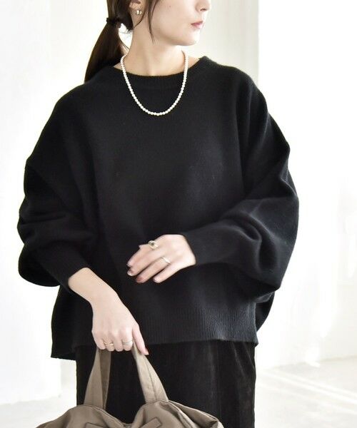 SHIPS / シップス ニット・セーター | quaranciel:〈手洗い可能〉AQUA カシミヤ ミックス ドルマン ニット 25AW | 詳細3