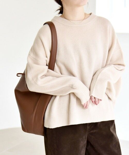 SHIPS / シップス ニット・セーター | 《一部追加予約》quaranciel:〈手洗い可能〉AQUA カシミヤ ミックス ドルマン ニット 25AW | 詳細30