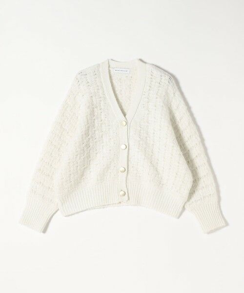 SHIPS / シップス カーディガン・ボレロ | quaranciel: 透かし編み Vネック コンパクト ドルマンニットカーディガン | 詳細12