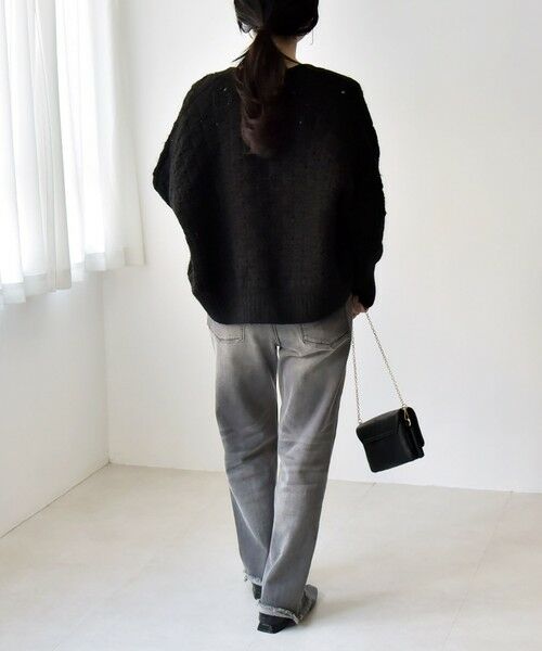 SHIPS / シップス カーディガン・ボレロ | quaranciel: 透かし編み Vネック コンパクト ドルマンニットカーディガン | 詳細29