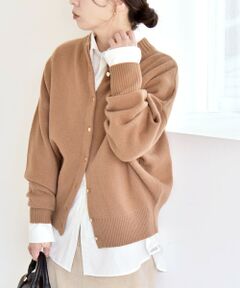 SHIPS / シップス カーディガン・ボレロ | 《一部追加予約》quaranciel: AQUA カシミヤ ミックス 2way ハイネック カーディガン