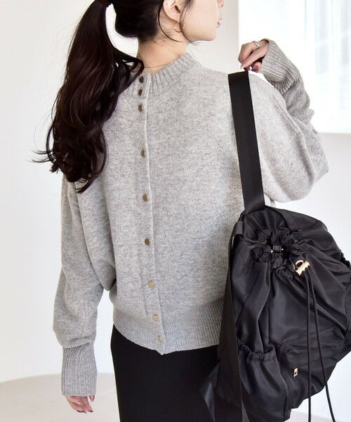 SHIPS / シップス カーディガン・ボレロ | 《一部追加予約》quaranciel: AQUA カシミヤ ミックス 2way ハイネック カーディガン | 詳細5