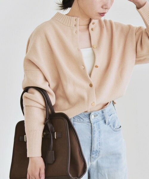 SHIPS / シップス カーディガン・ボレロ | 《一部追加予約》quaranciel: AQUA カシミヤ ミックス 2way ハイネック カーディガン | 詳細15