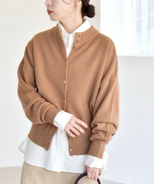 SHIPS / シップス カーディガン・ボレロ | 《一部追加予約》quaranciel: AQUA カシミヤ ミックス 2way ハイネック カーディガン | 詳細30