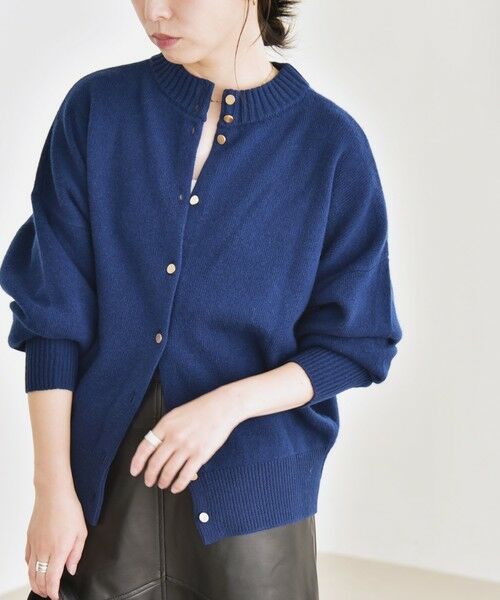 SHIPS / シップス カーディガン・ボレロ | 《一部追加予約》quaranciel: AQUA カシミヤ ミックス 2way ハイネック カーディガン | 詳細22