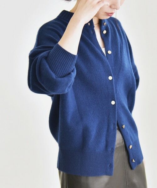SHIPS / シップス カーディガン・ボレロ | 《一部追加予約》quaranciel: AQUA カシミヤ ミックス 2way ハイネック カーディガン | 詳細23