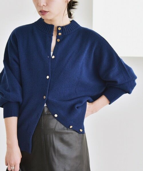 SHIPS / シップス カーディガン・ボレロ | 《一部追加予約》quaranciel: AQUA カシミヤ ミックス 2way ハイネック カーディガン | 詳細25