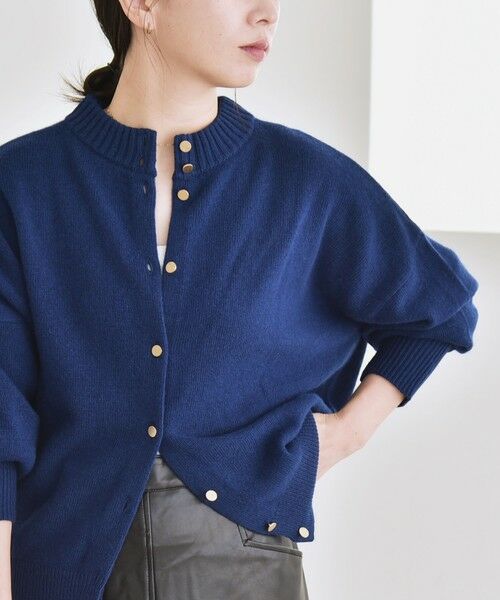 SHIPS / シップス カーディガン・ボレロ | 《一部追加予約》quaranciel: AQUA カシミヤ ミックス 2way ハイネック カーディガン | 詳細26