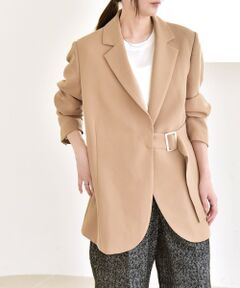 SHIPS / シップス テーラードジャケット | quaranciel:〈洗濯機可能〉ダブルクロス ベルト デザイン 3way テーラード ジャケット
