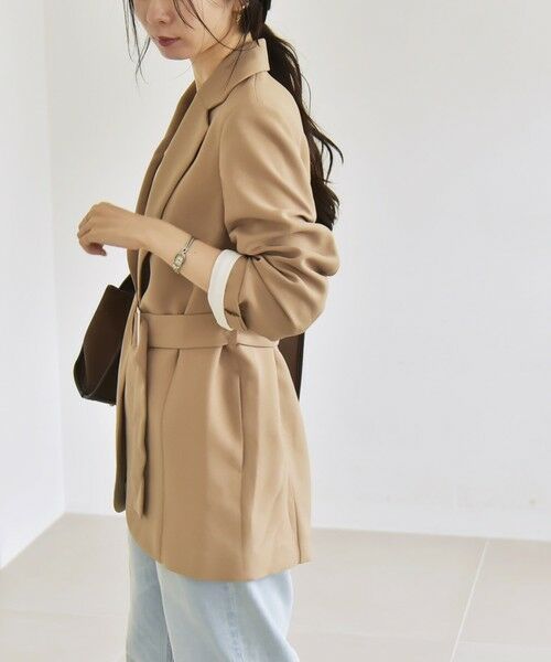 SHIPS / シップス テーラードジャケット | quaranciel:〈洗濯機可能〉ダブルクロス ベルト デザイン 3way テーラード ジャケット | 詳細11