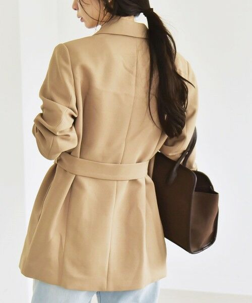 SHIPS / シップス テーラードジャケット | quaranciel:〈洗濯機可能〉ダブルクロス ベルト デザイン 3way テーラード ジャケット | 詳細12