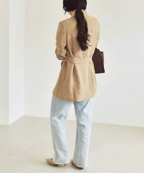 SHIPS / シップス テーラードジャケット | quaranciel:〈洗濯機可能〉ダブルクロス ベルト デザイン 3way テーラード ジャケット | 詳細5