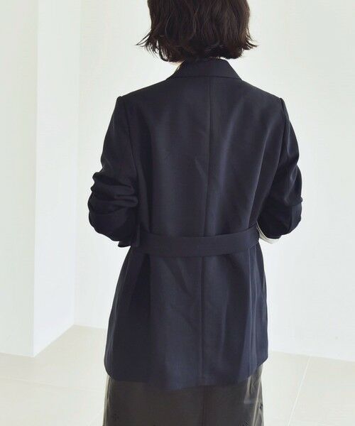 SHIPS / シップス テーラードジャケット | quaranciel:〈洗濯機可能〉ダブルクロス ベルト デザイン 3way テーラード ジャケット | 詳細29