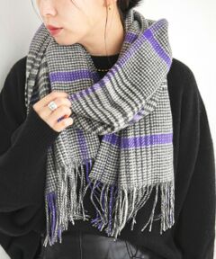 SHIPS / シップス マフラー・ショール・スヌード・ストール | quaranciel: カシミヤ ミックス チェック ストール 25AW
