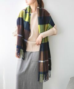 SHIPS / シップス マフラー・ショール・スヌード・ストール | quaranciel: カシミヤ ミックス チェック ストール 25AW