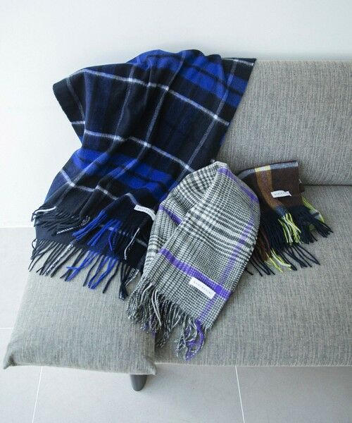 SHIPS / シップス マフラー・ショール・スヌード・ストール | quaranciel: カシミヤ ミックス チェック ストール 25AW | 詳細17