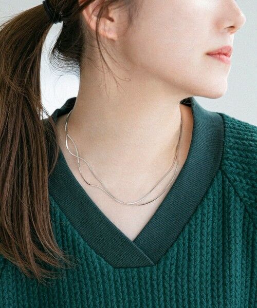 SHIPS / シップス ネックレス・ペンダント・チョーカー | quaranciel: 2連 チェーン ネックレス | 詳細1