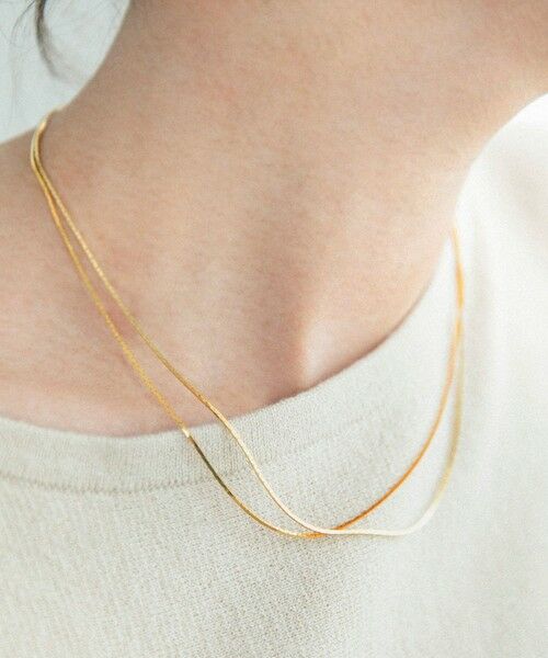 SHIPS / シップス ネックレス・ペンダント・チョーカー | quaranciel: 2連 チェーン ネックレス | 詳細7