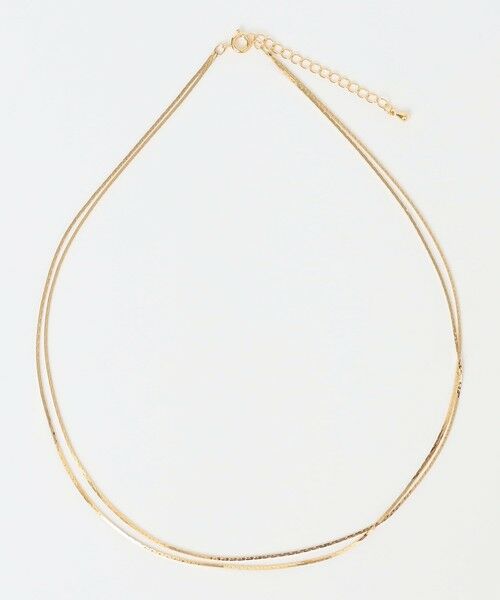SHIPS for women/シップスウィメン quaranciel: 2連 チェーン ネックレス ゴールド ONE SIZE SHIPS for women/シップスウィメン quaranciel: 2連 チェーン ネックレス ゴールド ONE SIZE