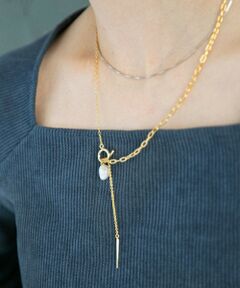 SHIPS / シップス ネックレス・ペンダント・チョーカー | quaranciel: ワントップ 淡水パール マンテルチェーン ロング ネックレス