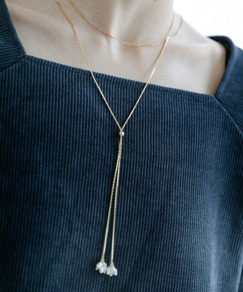 SHIPS / シップス ネックレス・ペンダント・チョーカー | quaranciel: ミニ 淡水パール フラワーデザイン ネックレス | 詳細1