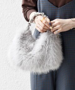 SHIPS / シップス ショルダーバッグ | 《追加予約》SHIPS any: 2WAY フェイクファー ギャザー ショルダー バッグ