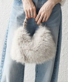 SHIPS / シップス ショルダーバッグ | 《追加予約》SHIPS any: 2WAY フェイクファー ギャザー ショルダー バッグ