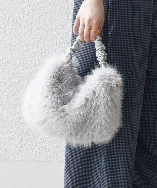 SHIPS / シップス ショルダーバッグ | 《追加予約》SHIPS any: 2WAY フェイクファー ギャザー ショルダー バッグ | 詳細3