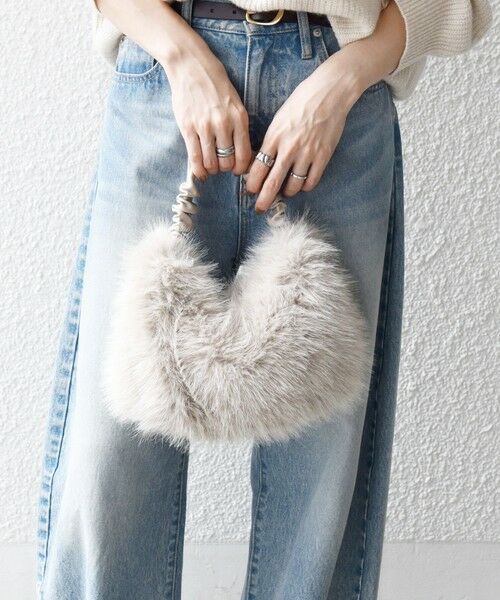 SHIPS / シップス ショルダーバッグ | 《追加予約》SHIPS any: 2WAY フェイクファー ギャザー ショルダー バッグ | 詳細11