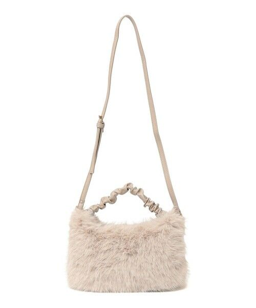 SHIPS / シップス ショルダーバッグ | 《追加予約》SHIPS any: 2WAY フェイクファー ギャザー ショルダー バッグ | 詳細16